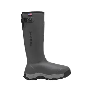 LaCrosse Alpha Evolution 17" 1600 Gram Insulated Rubber Boots Gray Sky Men's 11 D