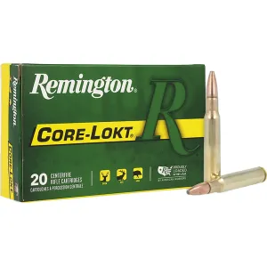Remington Core-Lokt 30-06 Springfield Ammo 150 Grain Jacketed Soft Point Case of 200 (10 Boxes of 20)