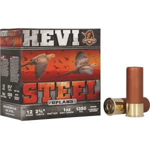 Hevi-Shot Hevi-Steel Upland 12 Gauge Ammo 2-3/4" #6 Steel Shot 1 oz Case of 250 (10 Boxes of 25)