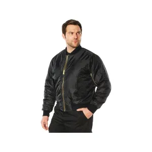 Rothco Men's Concealed Carry MA-1 Flight Jacket Black Medium
