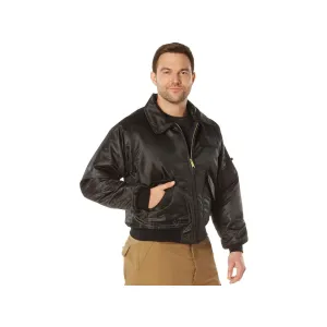 Rothco Men's CWU-45P Flight Jacket Black Medium