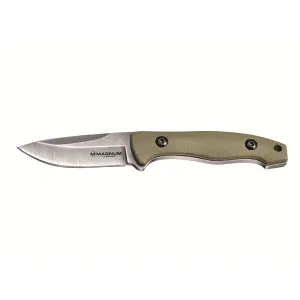 Boker Knives Lil Friend Fixed Blade Knife 2" Drop Point 440A Stainless Steel Blade G-10 Handle Olive Drab