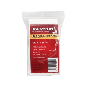 Slip 2000 Gun Cleaning Patches 44, 45, 50 Caliber Square Cotton 400PK