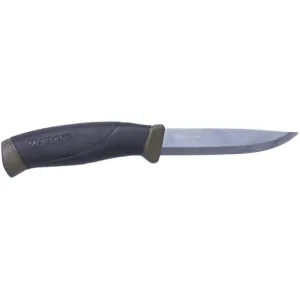 Morakniv Companion S Fixed Blade Knife 4.1" Clip Point Stainless Steel Polished Blade Polymer Handle Black/Military Green