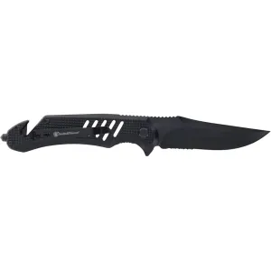 Smith & Wesson Extreme Ops 1227058 Pocket Knife 3.5" Clip Point 7Cr13 Black Blade Aluminum Handle Black