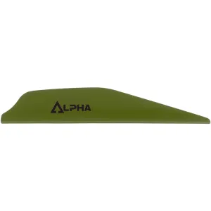 Bohning Alpha Vane Arrow Fletching 2.8" Olive Drab 12PK