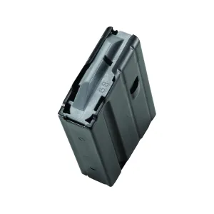 AR-STONER SS Magazine AR-15 6.8mm Remington SPC, 22 Nosler, 224 Valkyrie 10-Round Straight Body with Anti Tilt Follower Stainless Steel Black