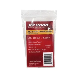 Slip 2000 Gun Cleaning Patches 22, 223 Caliber Square Cotton 800PK