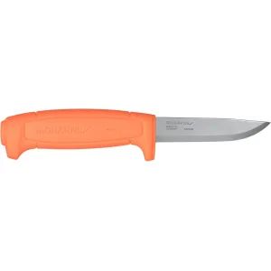 Morakniv Basic 511 Fixed Blade Knife 3.6" Clip Point Carbon Polished Blade Polymer Handle Orange