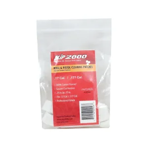Slip 2000 Gun Cleaning Patches 17 Caliber Square Cotton 800PK