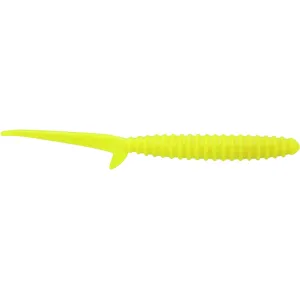 Big Bite Baits Scentsation Thresher Worm 4" Highlighter