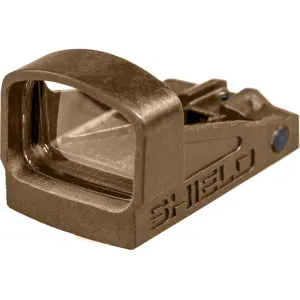 Shield Sights Mini Compact SMSc Reflex Red Dot Sight 4 MOA Dot Glass Lens FDE