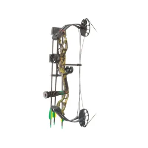 PSE Mini Burner RTS Compound Bow Package Right Hand 29-40 lb 16"-26.5" Draw Length Mossy Oak Break Up Country Camo