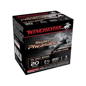 Winchester Super Pheasant 20 Gauge Ammo 2-3/4" #5 Copper Plated Lead Shot 1 oz Case of 250 (10 Boxes of 25)