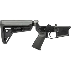 Aero Precision M4E1 AR-15 Complete Lower Receiver Anodized Black MOE Grip SL Carbine Stock