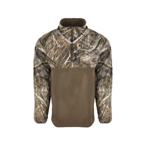 Drake Men's Quarter Zip Refuge Eqwader Jacket Mossy Oak Shadow Grass Habitat 2XL