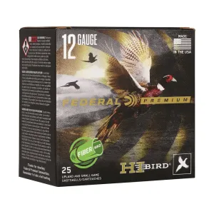 Federal Premium Hi-Bird Fiber Wad 12 Gauge Ammo 2-3/4" #4 Lead Shot 1-1/4 ozCase of 250 (10 Boxes of 25)