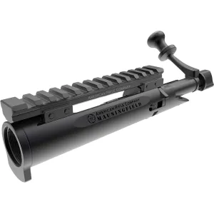 American Rifle Company Mausingfield Open Top Rifle Action Remington 700 Short Standard Bolt Face Left Hand Black DLC