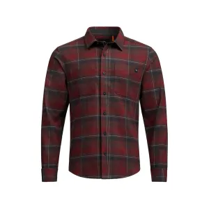 Sitka Gear Men's Ashland Flannel Shirt Cherry Red Fall Plaid 2XL