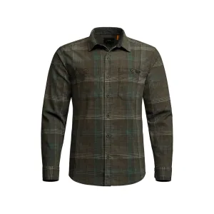 Sitka Gear Men's Ambary Long Sleeve Shirt Deep Olive Fall Plaid XL