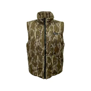 MidwayUSA Men's Hunter's Creek Reversible Insulated Vest Mossy Oak Original Bottomland Camo/Blaze Large Tall