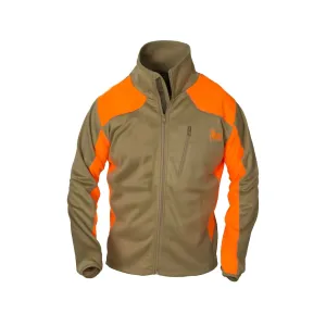 Banded Men's Softshell Full Zip Jacket Blaze Orange/Tan Large