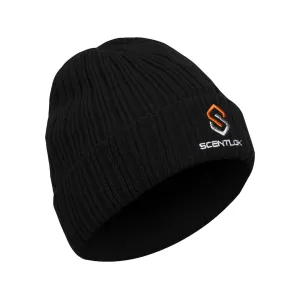 Scent-Lok Mens Cabon Alloy Knit Cuff Beanie Black