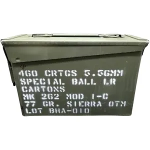 Black Hills 5.56x45mm NATO MK262 Mod1-C Ammo 77 Grain Open Tip Match Ammo Can of 460