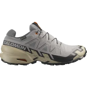 Salomon Speedcross 6 GTX Hiking Shoes Synthetic Gull/White Pepper/Black Men's 9 D