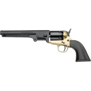 Pietta 1851 Navy US Black Powder Revolver 44 Caliber 7.5" Blued Barrel Brass Frame Black Grip