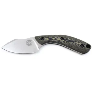 White River Knives Smith & Sons Apex Fixed Blade Knife 2.75" Modified Clip Point CPM MagnaCut Stonewashed Blade Richlite Handle Black