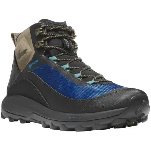Danner N45 Mid GTX 4.5" Hiking Boots Leather Jet Black/Imperial Blue Men's 12 D