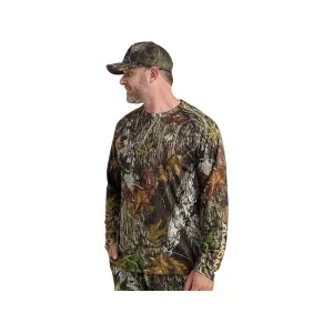 Nomad Men's Mirage Long Sleeve Crew Shirt Mossy Oak Break-Up Large