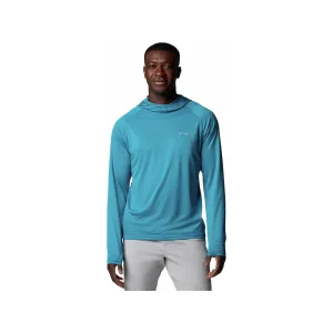 Columbia Men's PFG Solar Stream Elite II Hoodie Blue Echo 2XL