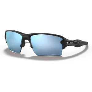 Oakley Men's Flak 2.0 XL Polarized Sunglasses Matte Black Frame Prizm Deep Water Lens