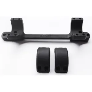 DNZ Products Game Reaper 1-Piece 20 MOA Scope Mount 34mm Integral Rings Remington 700/Bergara B14 Short Action Matte Black High