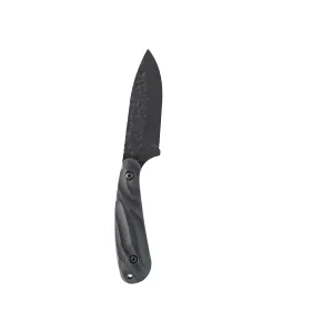 Skallywag Tactical Fireside Pro Fixed Blade Knife 2.75" Drop Point 420 Black PVD Blade G-10 Handle Black