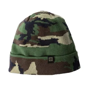 5.11 Men's Camo Beanie Woodland Camo One Size Fits Most