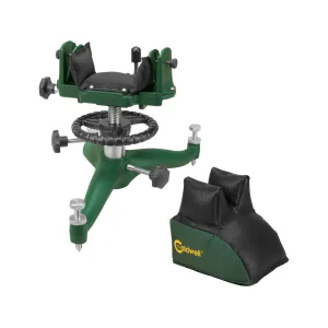 Caldwell Rock BR Competition Rifle Front Shooting Rest with Deluxe Rear Shooting Bag
