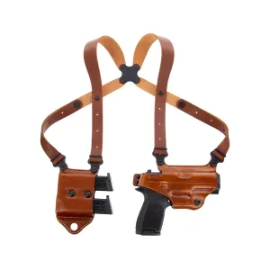 Galco Miami Classic II Shoulder Holster Left Hand Glock 17, 22, 31, 47 Leather Tan