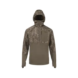 Drake Men's MST Offset 2.0 Quarter Zip Hoodie Mossy Oak Bottomland 2XL