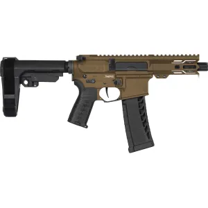 CMMG Banshee Mk4 22 Long Rifle Pistol 4.5" Threaded Barrel 25+1 Round Midnight Bronze Pistol Brace