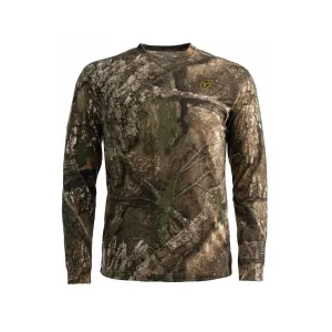 Blocker Outdoors Men's Fused Long Sleeve Shirt Realtree APX Large