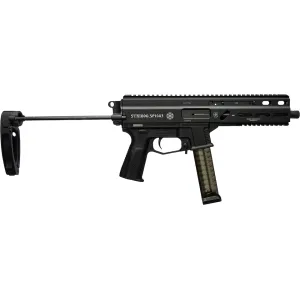 Grand Power Stribog SP10A3 10mm Auto Pistol 8" Threaded Barrel 20+1 Round Black Pistol Brace PDW Tailhook