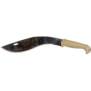 Condor Knives TerraKukri Machete 13.22" Kukri 1075 Natural Blade Polypropylene Handle Desert Tan