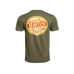 Vortex Optics Men's Alpine Continental Short Sleeve Crew Neck T Shirt Military Heather XL
