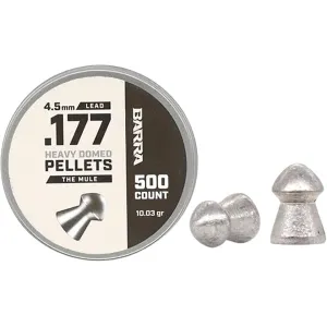 Barra Mule Air Gun Pellets 177 Caliber 10.03 Grain Heavy Dome Tin of 500
