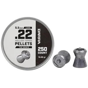 Barra Bowie Air Gun Pellets 22 Caliber 16.66 Grain Hollow Point Tin of 250