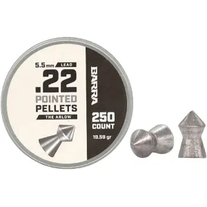 Barra Arlo Air Gun Pellets 22 Caliber 19.59 Grain Pointed Tin of 250