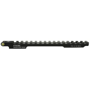 Precision Hardcore Gear Tru Level 1-Piece 20 MOA Elevated Picatinny Scope Base Remington 700 Long Action with Integral Bubble Level Matte Black